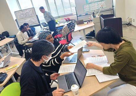 teacher and students